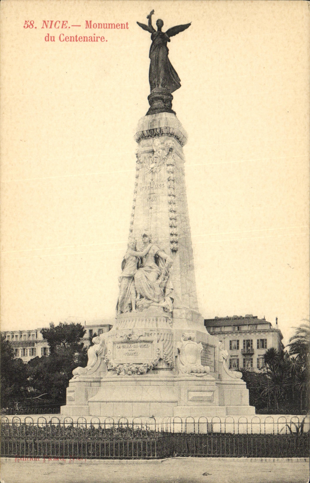 CPA Nice Monunent du Centenaire