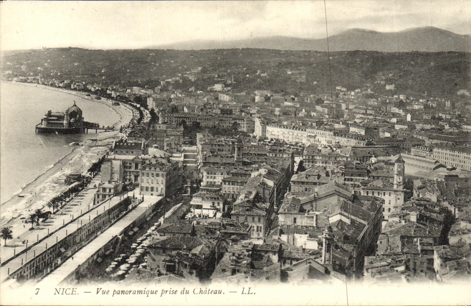 POSTAL Niza Panormique visto de la VENDIMIA tomado del castillo