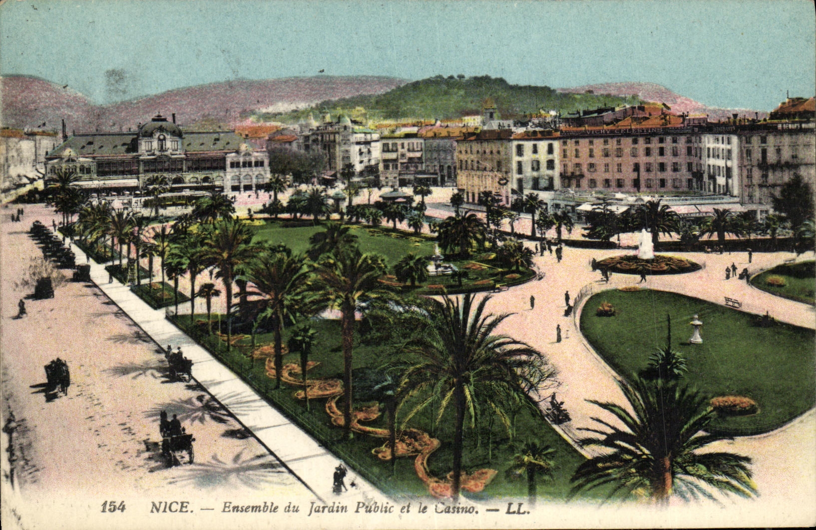 CPA Nice Ensemble du Jardin Public et le Casino