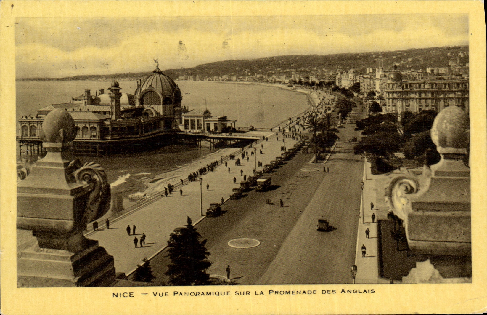 CPA Nice Vue Panoramique Sur LA Promenade Des Anglais