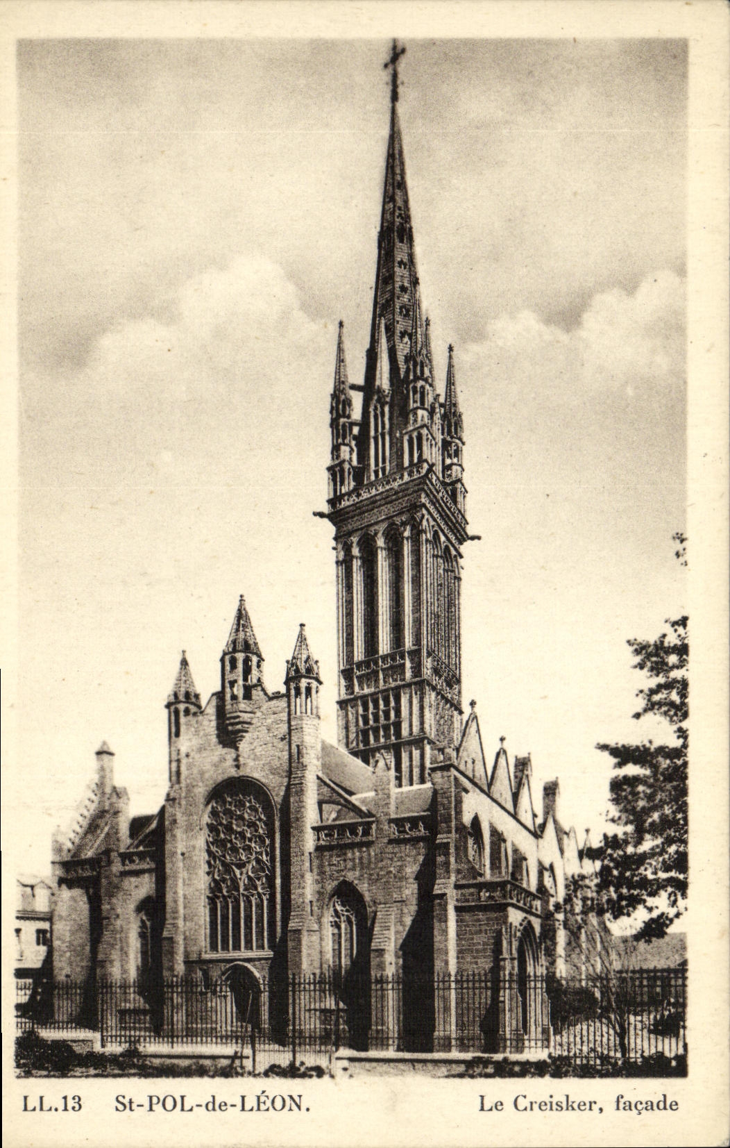 VINTAGE POSTCARD Holy pol  of Leon Creisker Frontage