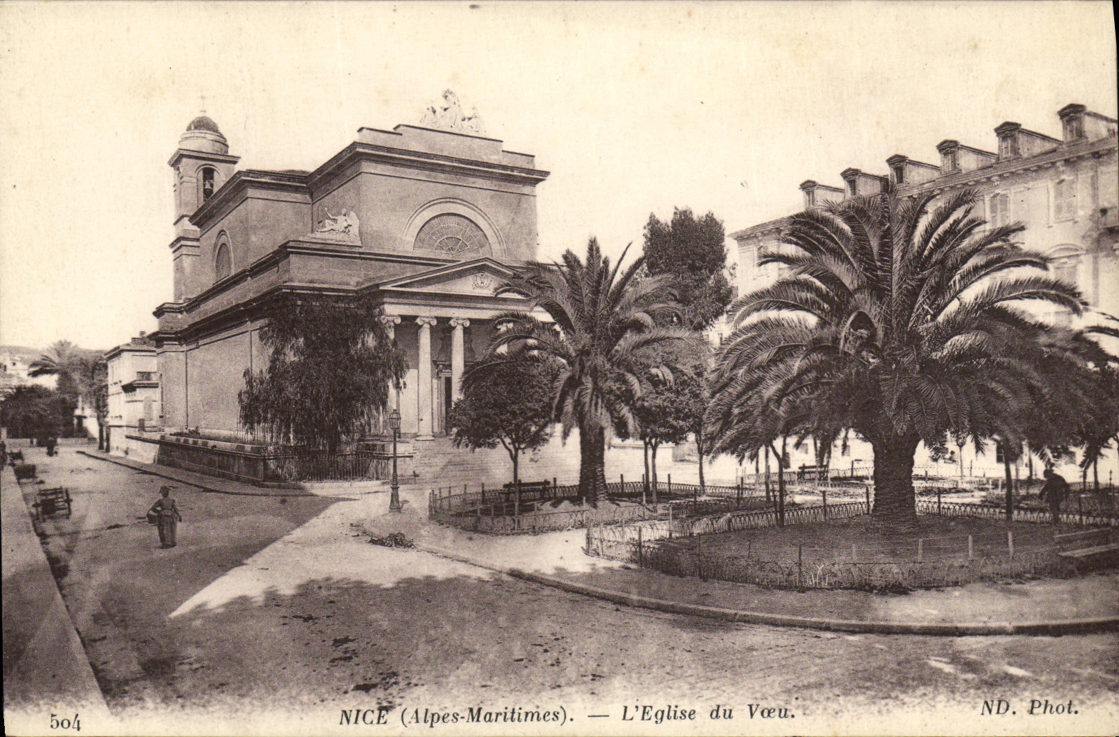 CPA Nice L Eglise du Voeu