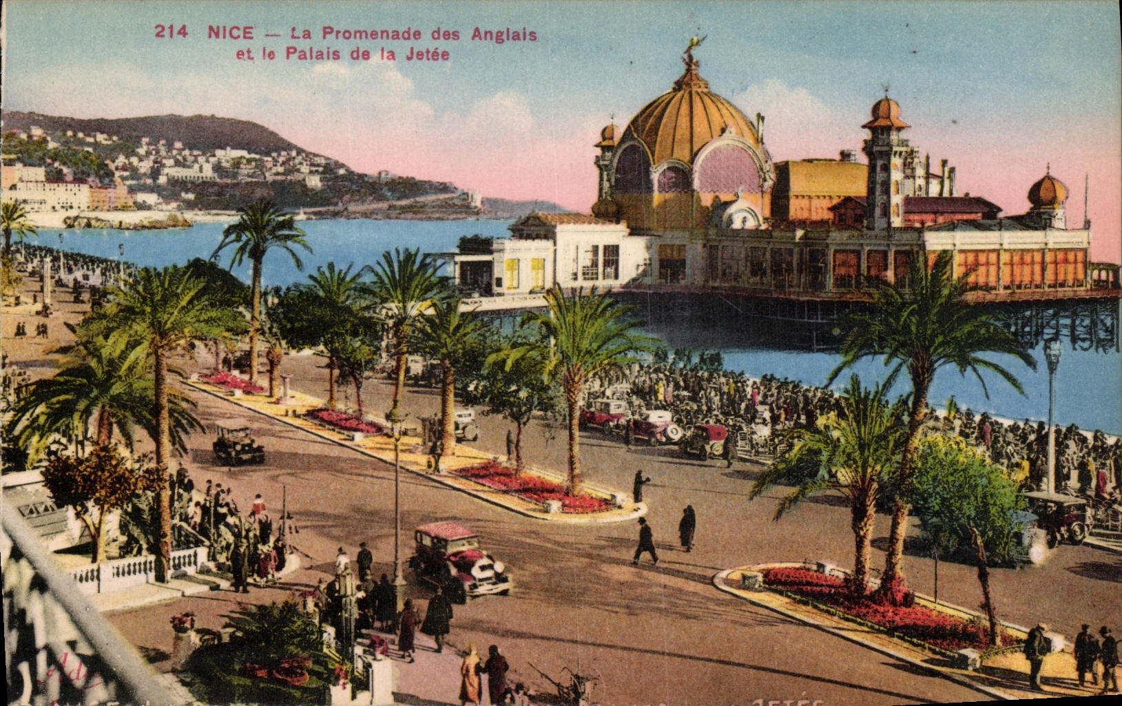 CPA Nice La Promenade des Anglais et le Palais de la Jette