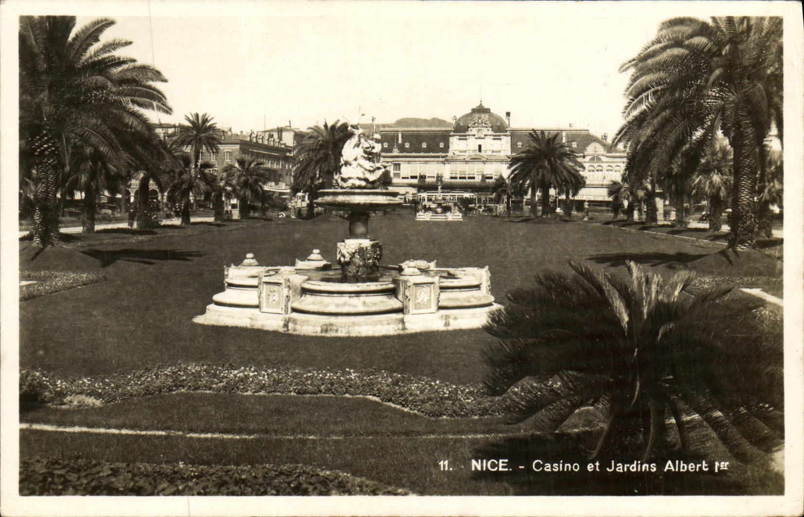 CPA Nice Casino et Jardins Albert 1er