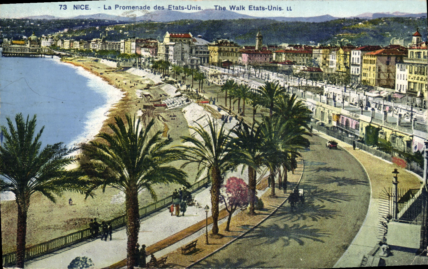 VINTAGE POSTCARD Nice the Walk of the United States