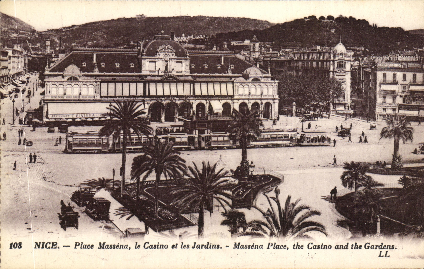 CPA Nice Place Massena le Casino et les Jardins