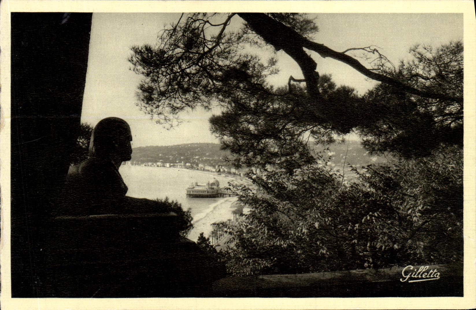 Detalles de la POSTAL de la VENDIMIA Niza artisticos