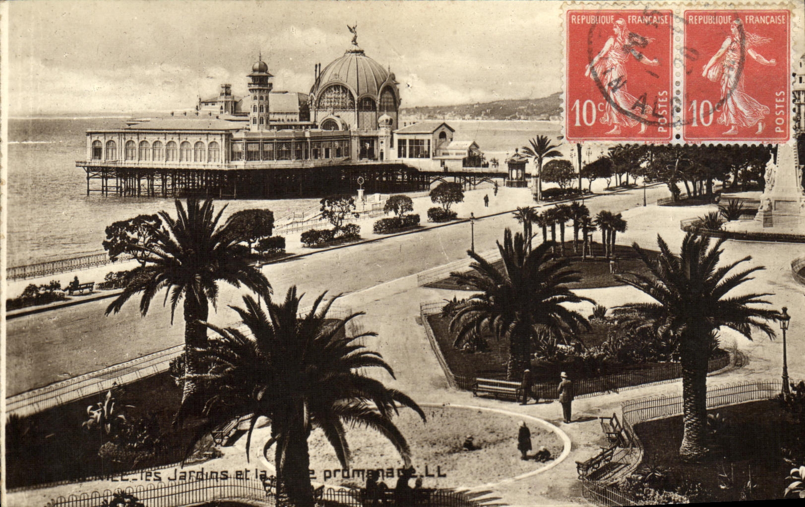 CPA Nice Les Jardins et la promenade