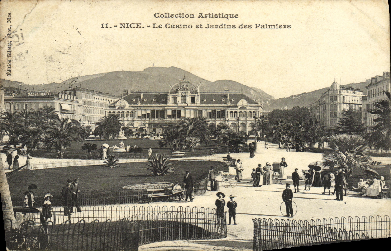 CPA Nice Le Casino et Jardins des Palmiers