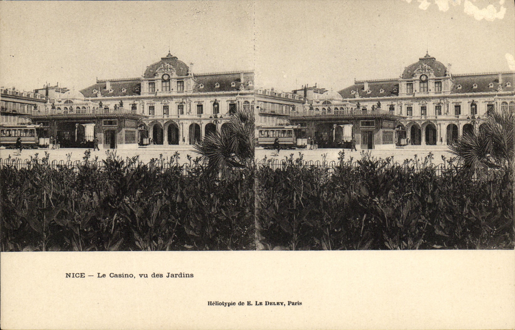 CPA Nice Le Casino vu des Jardins