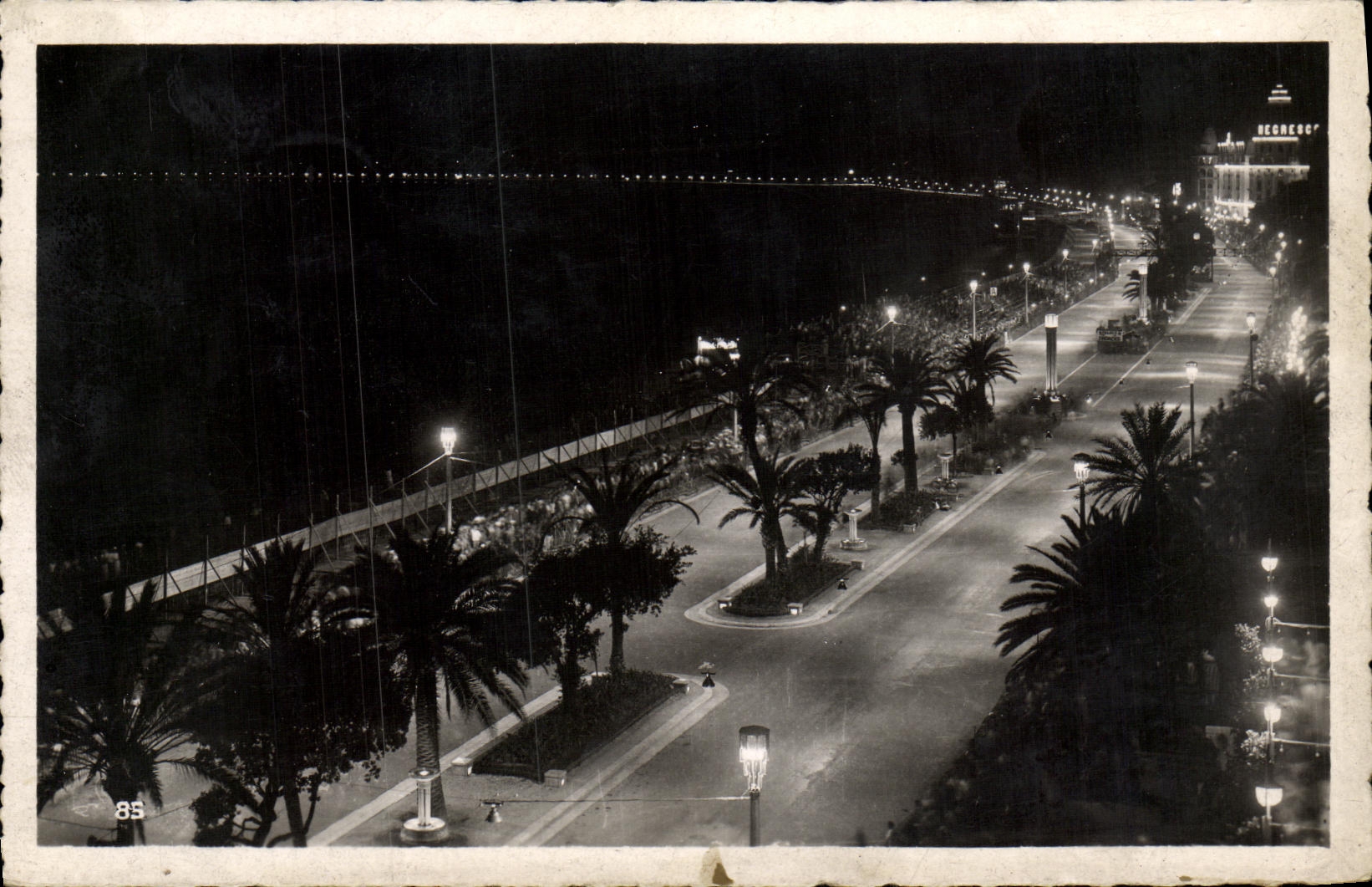 CPA Nice Promenade des Anglais la Nuit