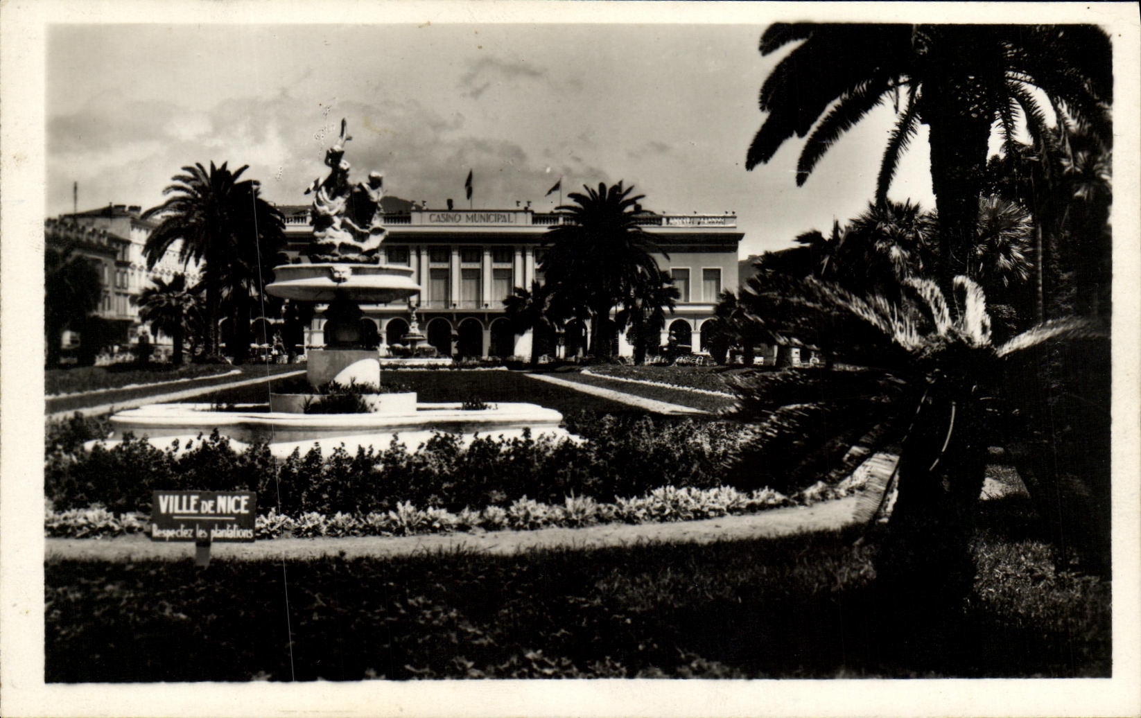 CPA Nice Les Jardins et le Casino Municipal