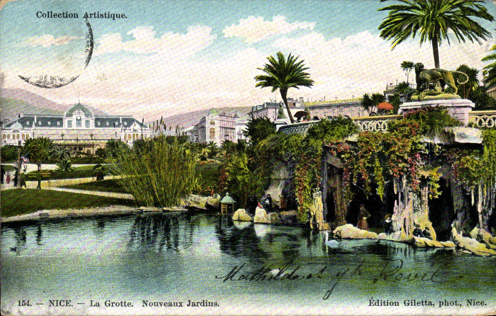 CPA Nice La Grotte Noveaux Jardins
