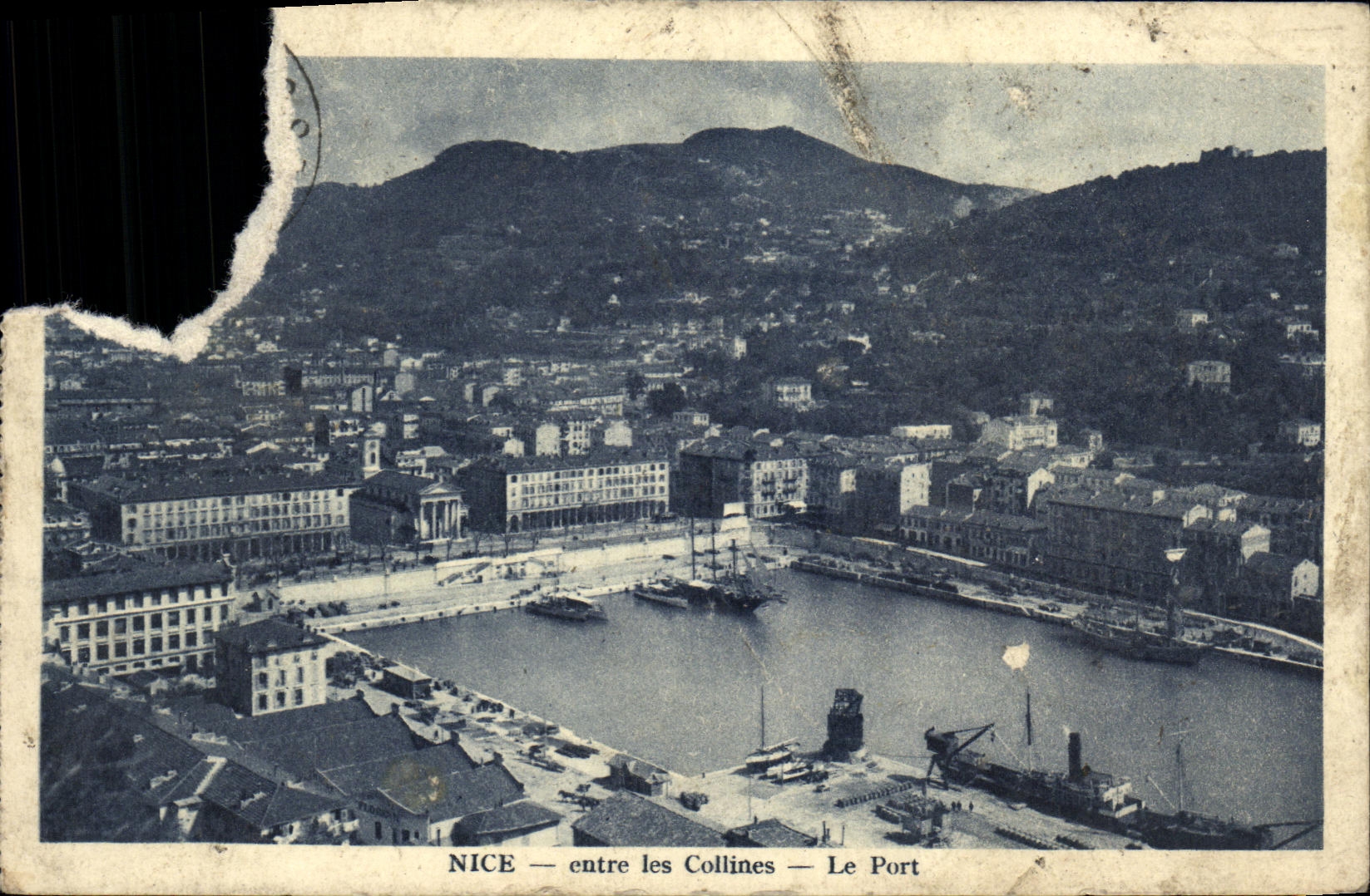 CPA Nice entre les Collines Le Port