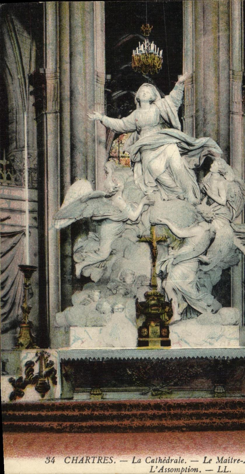 CPA Chartres La Cathedrale Le Maitre L Assomption