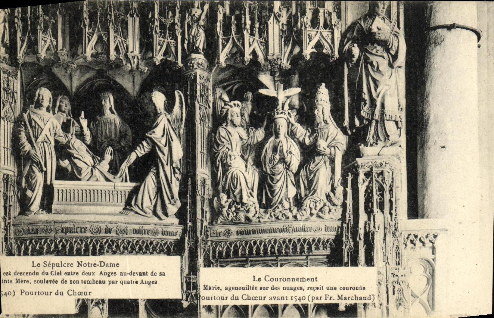 CPA Le Sepulcre notre Dame Chartres
