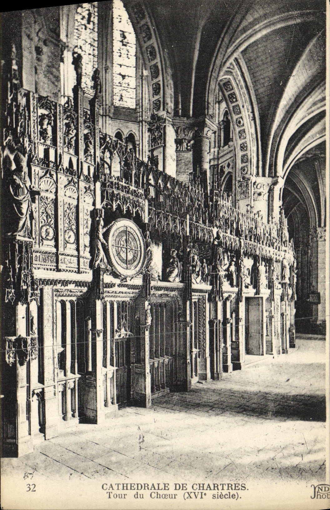 CPA Cathedrale de Chartres Tour du Choeur XVl e siecle