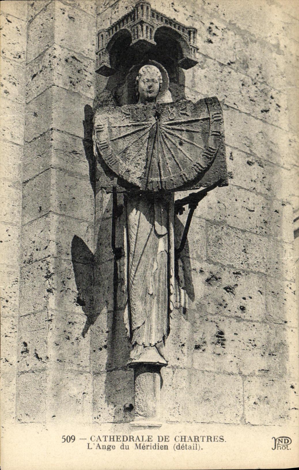 CPA Cathedrale de Chartres L Ange du Meridien