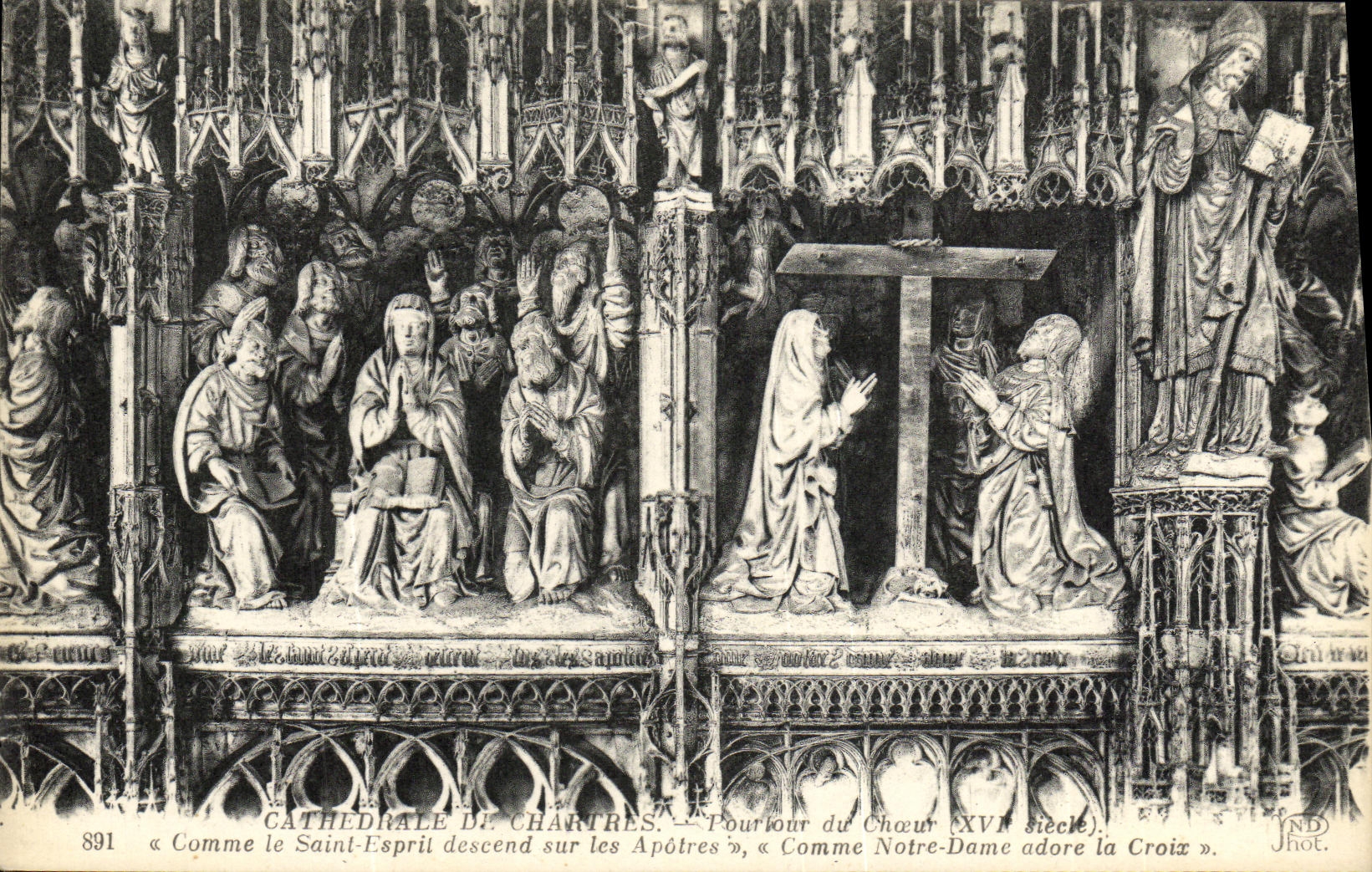 CPA Cathedrale de Chartres Pourtour du Choeur XVl siecle
