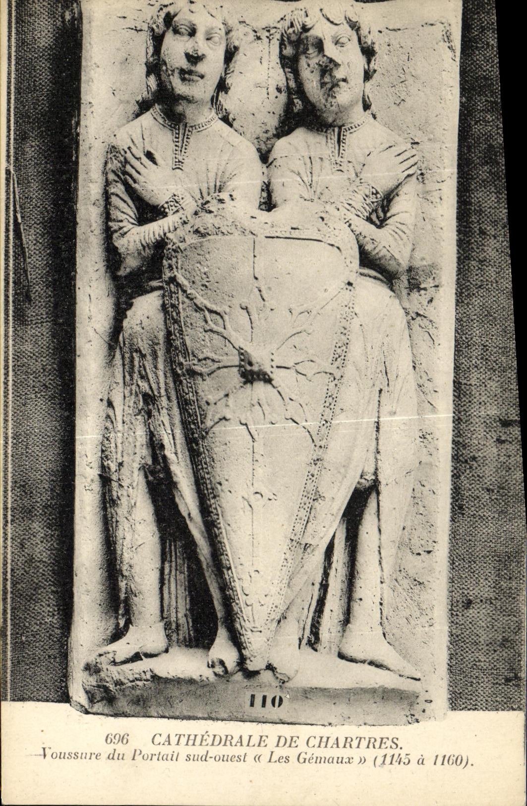 CPA Cathedrale de Chartres Voussure du Portail sud ouest Les Gemaux