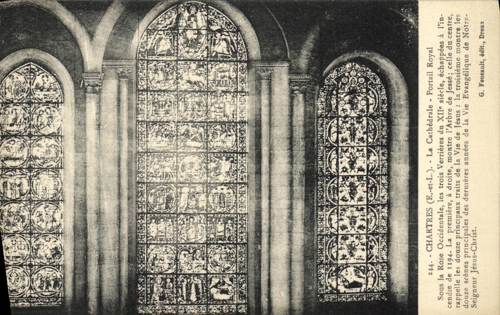 CPA Chartres La Cathedrale Portail Royal