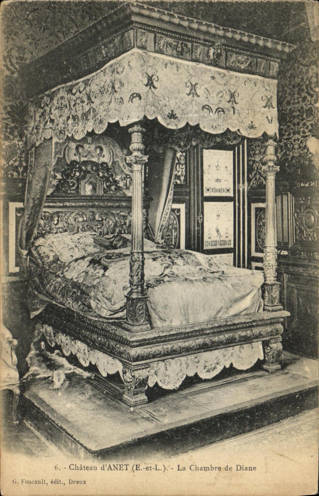 CPA Chateau d Anet La Chambre de Diane