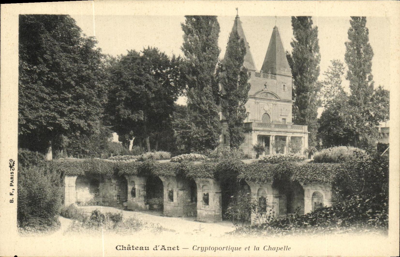 CPA Chateau d Anet Cryptoportique et la Chapelle