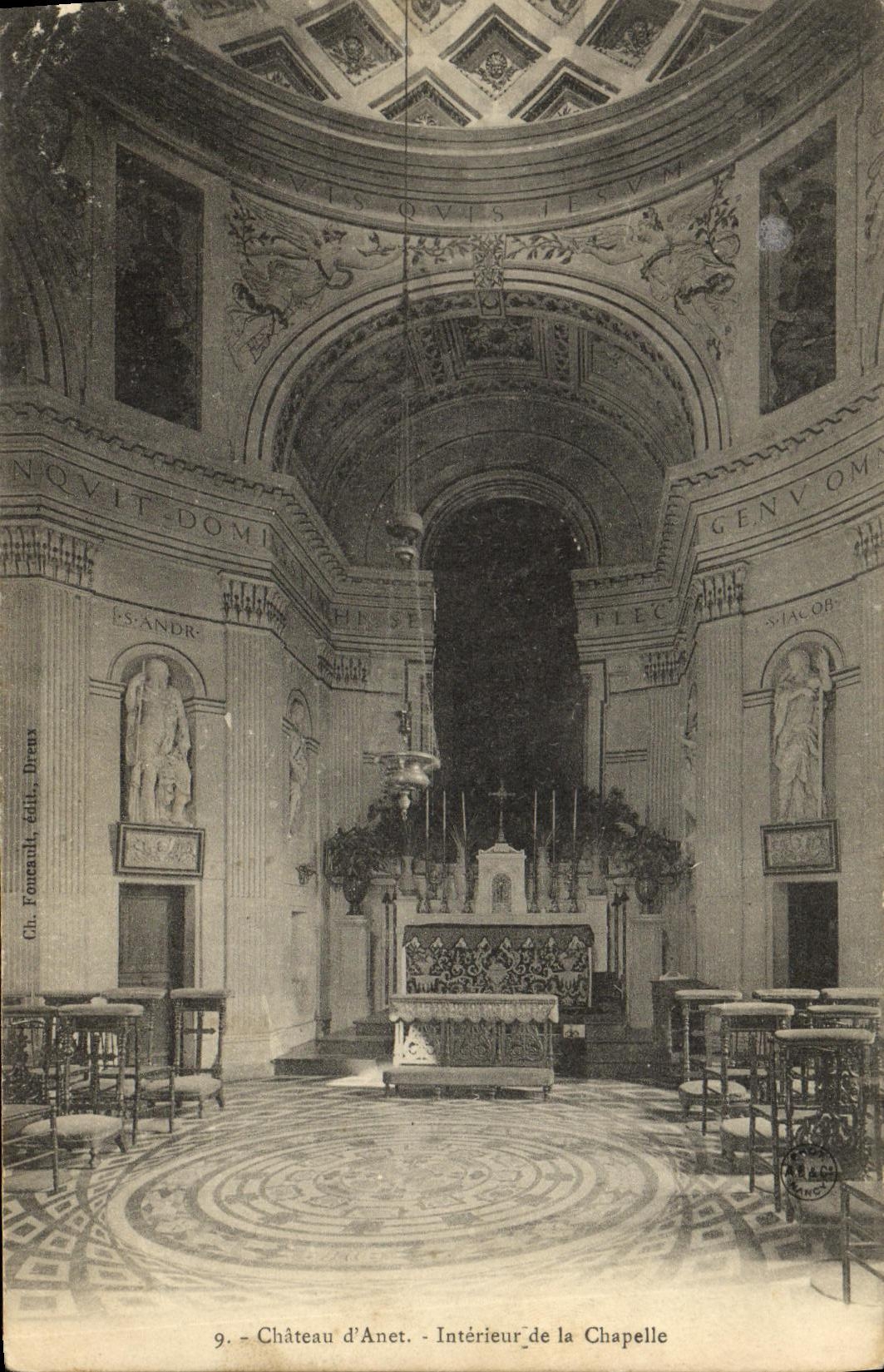 CPA Chateau d Anet Interieur de la Chapelle