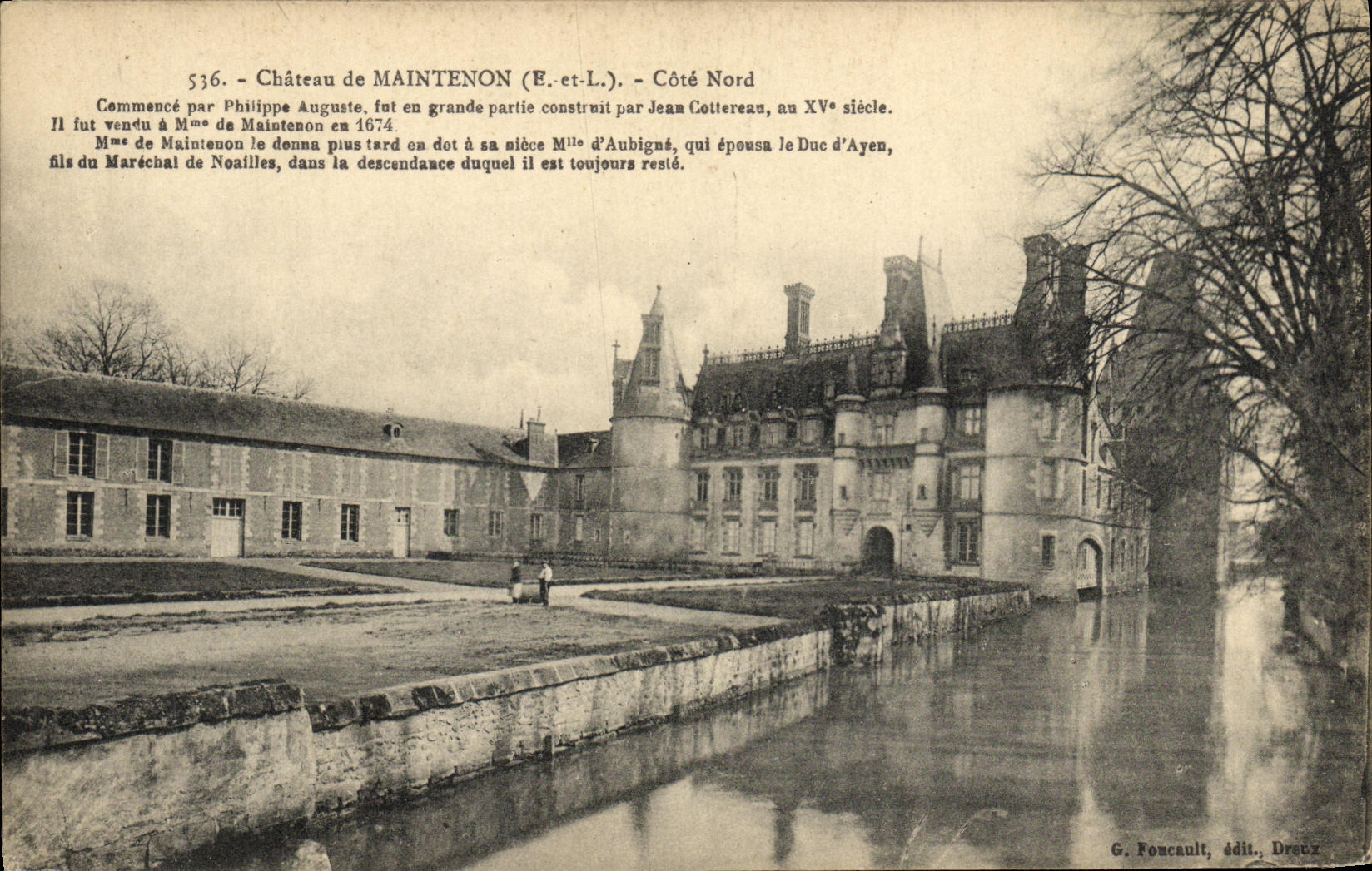 CPA Maintenon Chateau Cote Nord