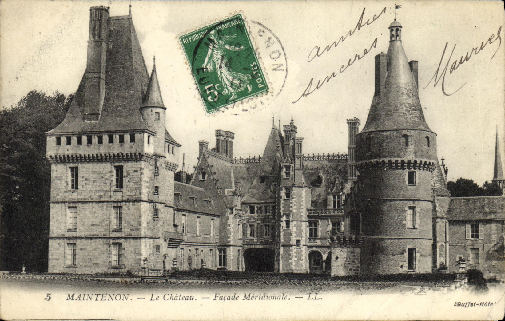 CPA Maintenon Chateau Facade Meridionale