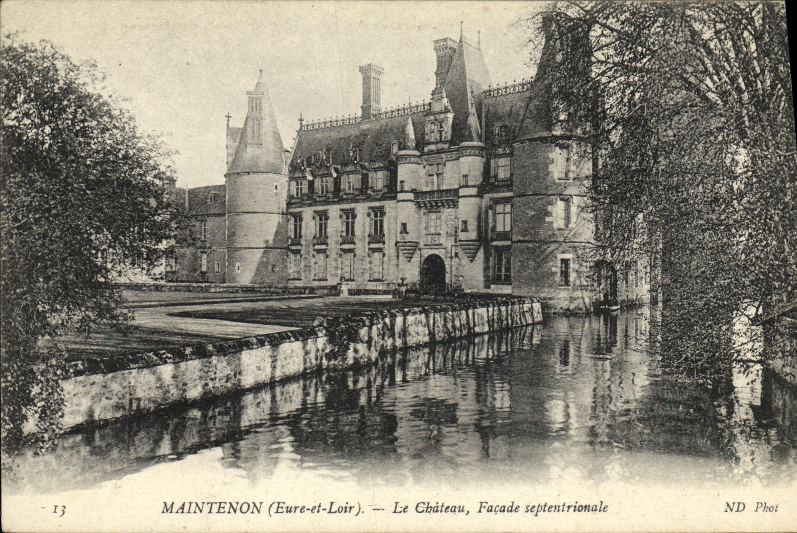 CPA Maintenon Chateau Facade septentrionale