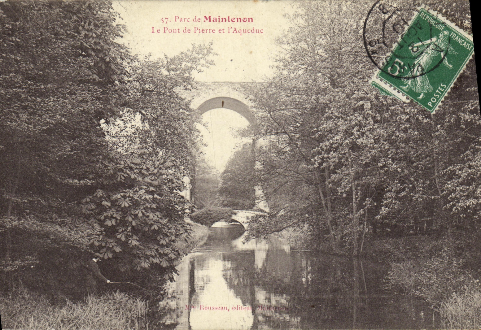 CPA Maintenon Le pont de pierre et l aqueduc