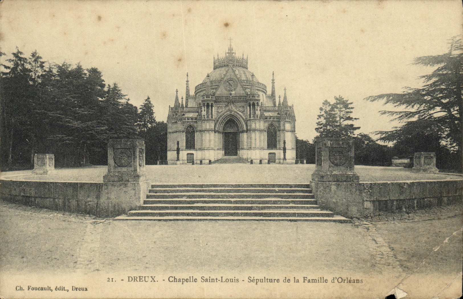 Entierro de St  Louis de la camara acorazada de Dreux de la POSTAL de la VENDIMIA de la familia