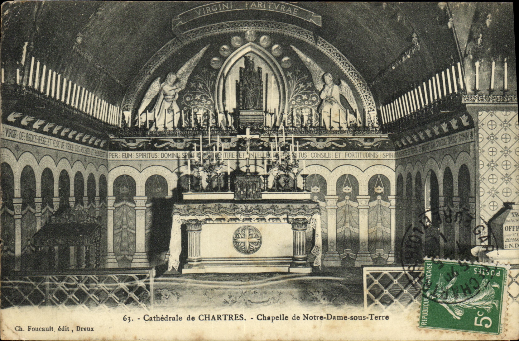 CPA Chartres de Cathedrale Chapelle de Notre Dame Sous Terre