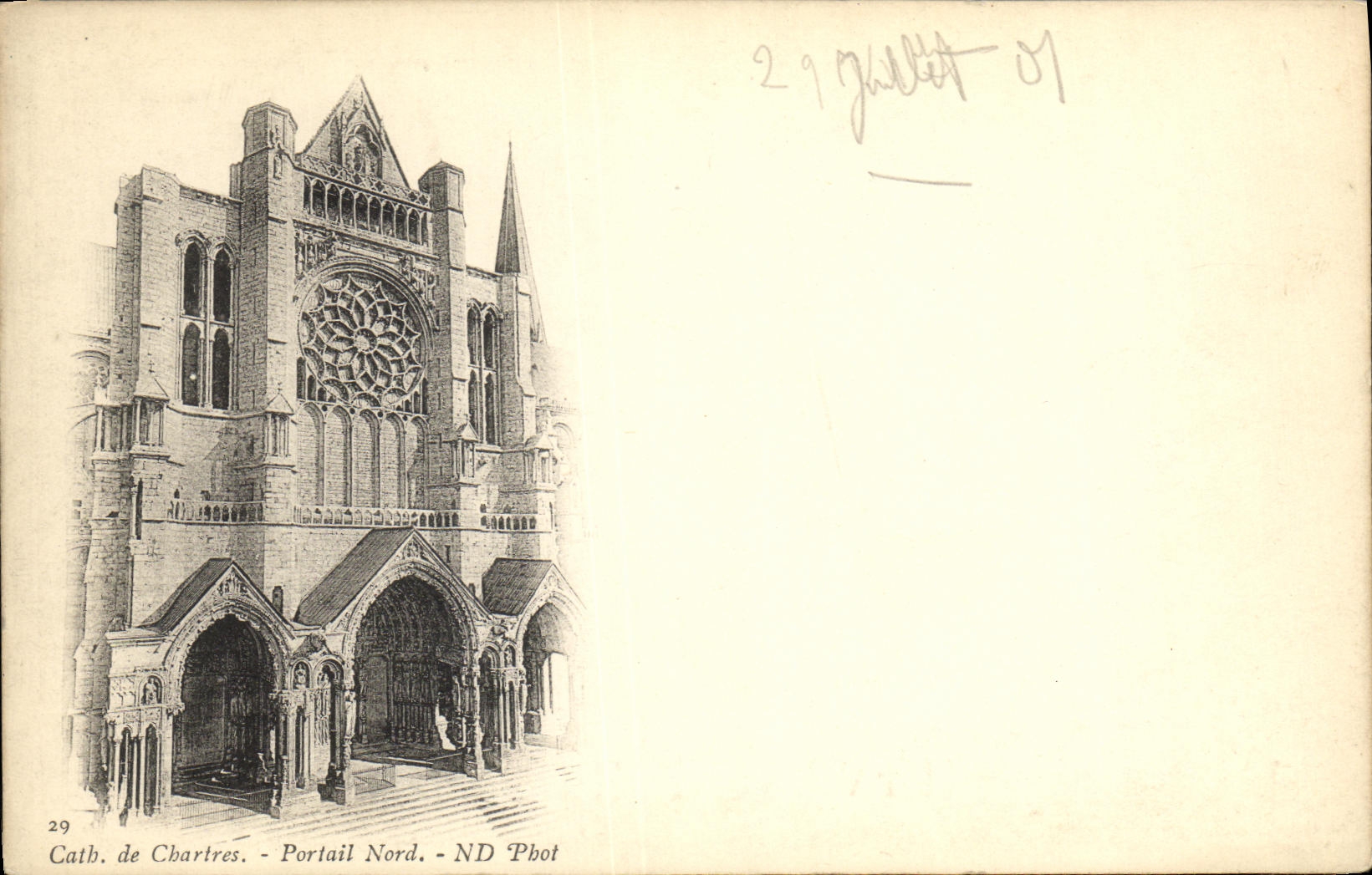 CPA De Chartres Portail Nord