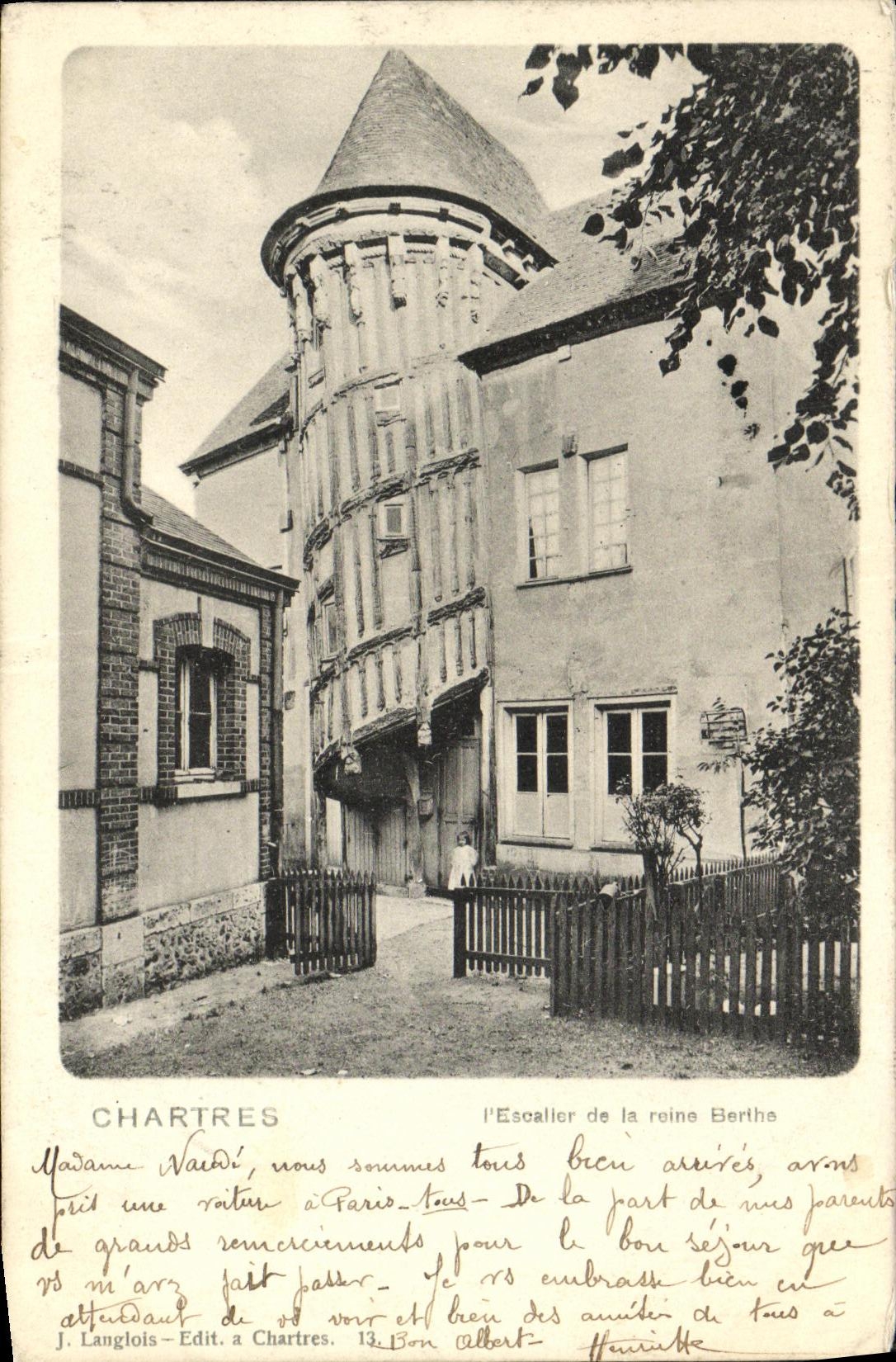 CPA Chartres L Escalier de la Reine Berthe