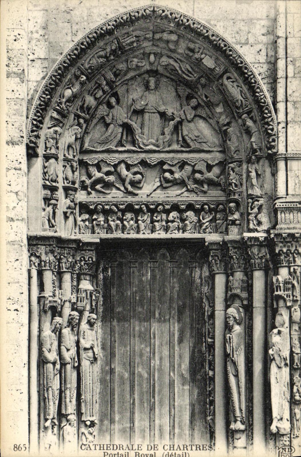 CPA Chartres Cathedrale Portail Royal