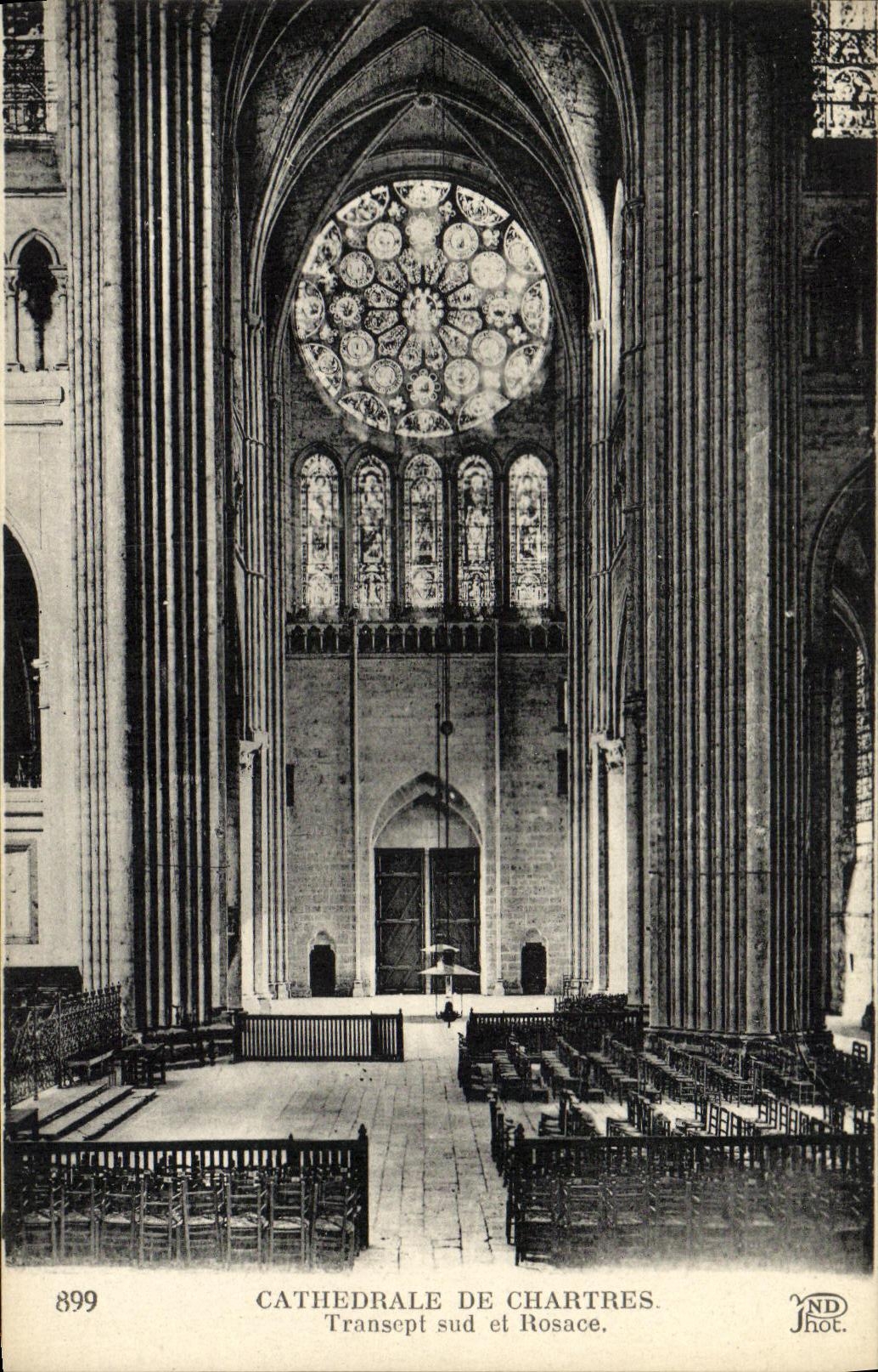 CPA Chartres Cathedrale Transept Sud et Rosace