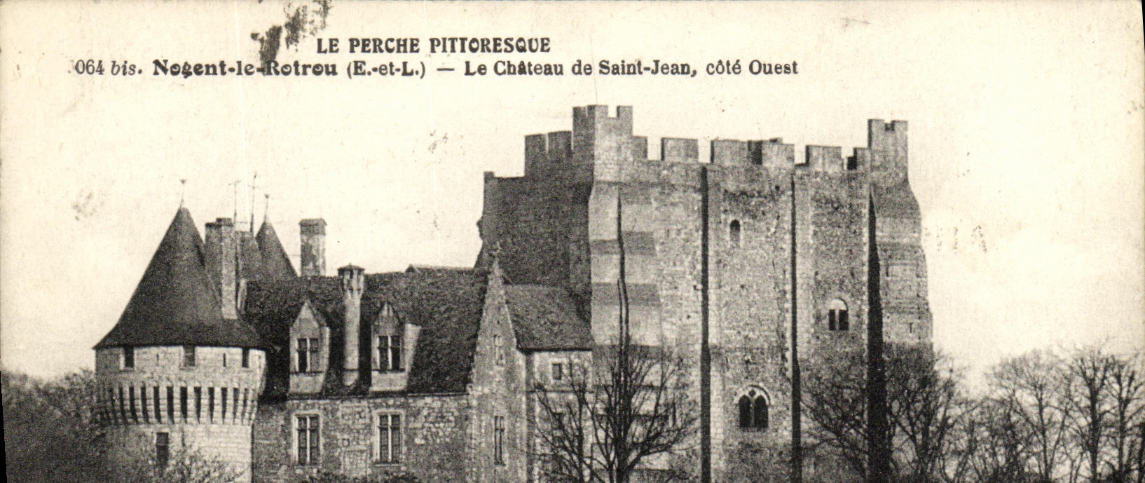 CPA Nogent le Rotrou Le Chateau de Saint Jean Cote Ouest