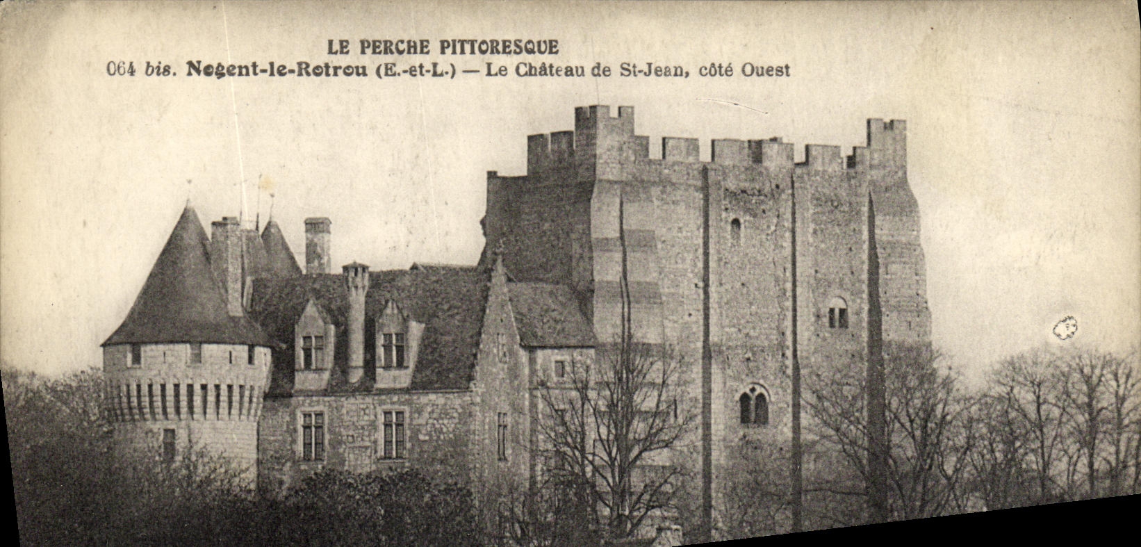CPA Nogent le Rotrou Chateau de Saint Jean Cote Ouest