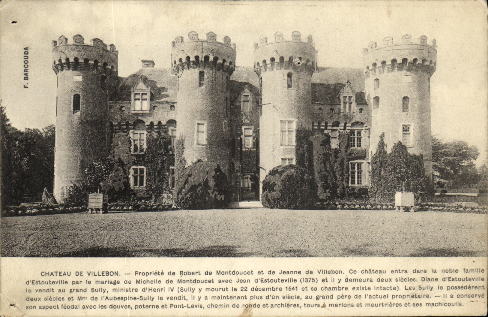 CPA Chateau De Villebon Propriete de Robert de Montdoucet