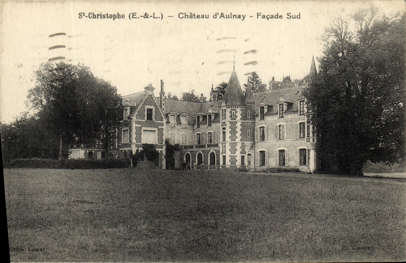 CPA ST Christophe Chateau D Aulnay Facade Sud