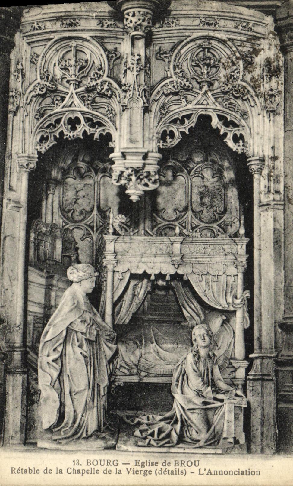 CPA Bourg Eglise de Brou Retable de la Chapelle de la Vierge