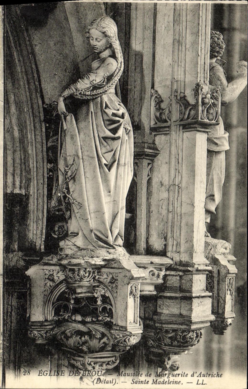 CPA Eglise De Brou Mausolee de Marguerite d Autriche Sainte Madeleine