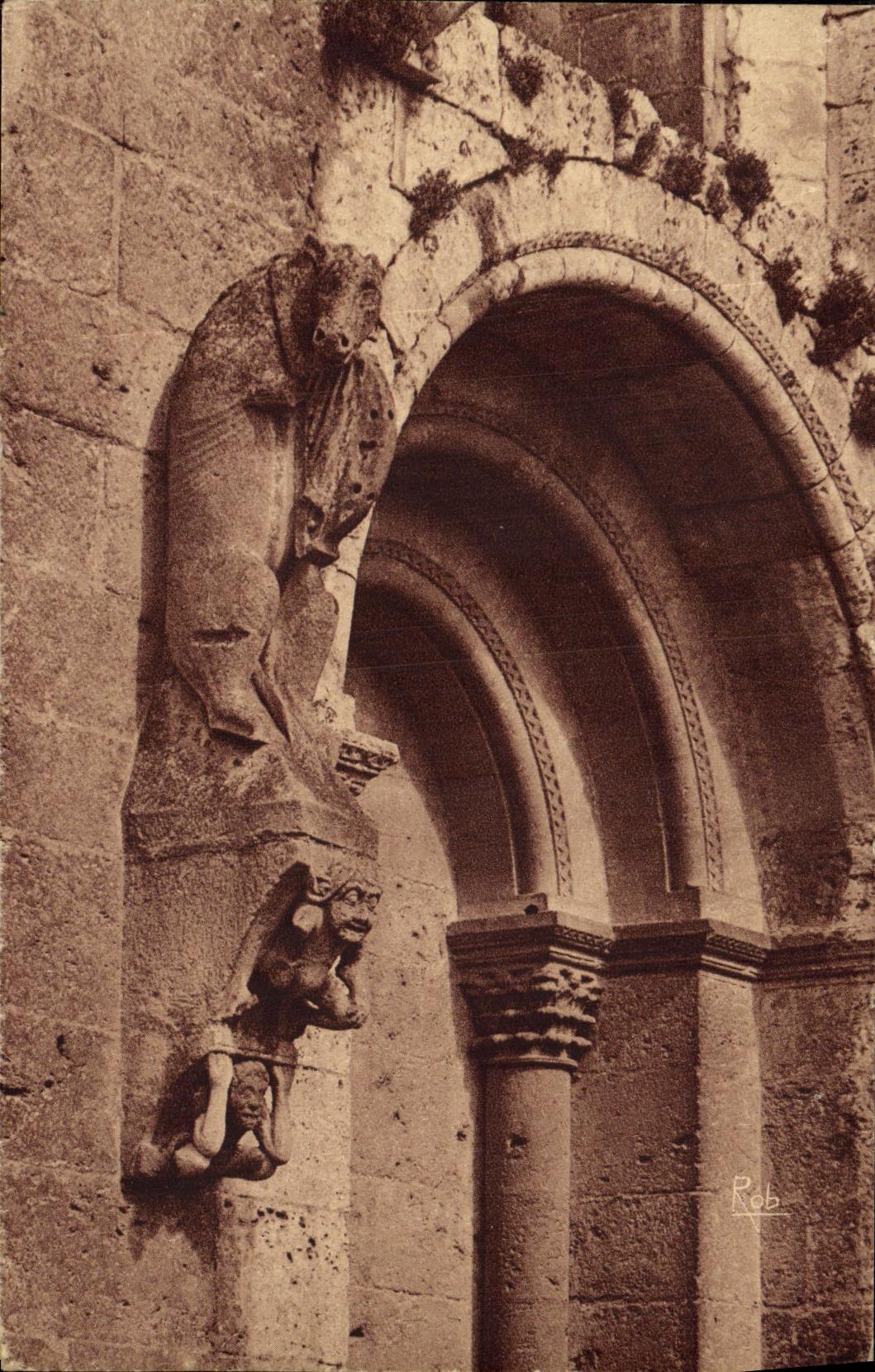 CPA Cathedrale de Chartres Statue de L Ane qui 