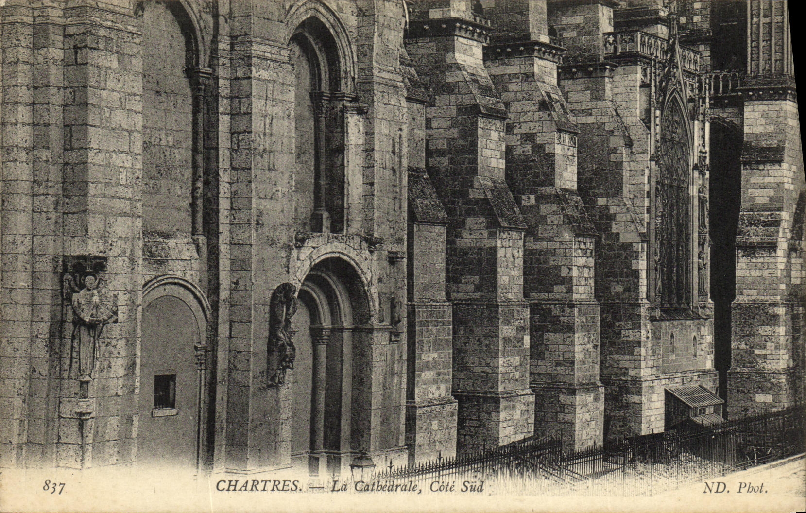 CPA Cathedrale de Chartres Cote Sud