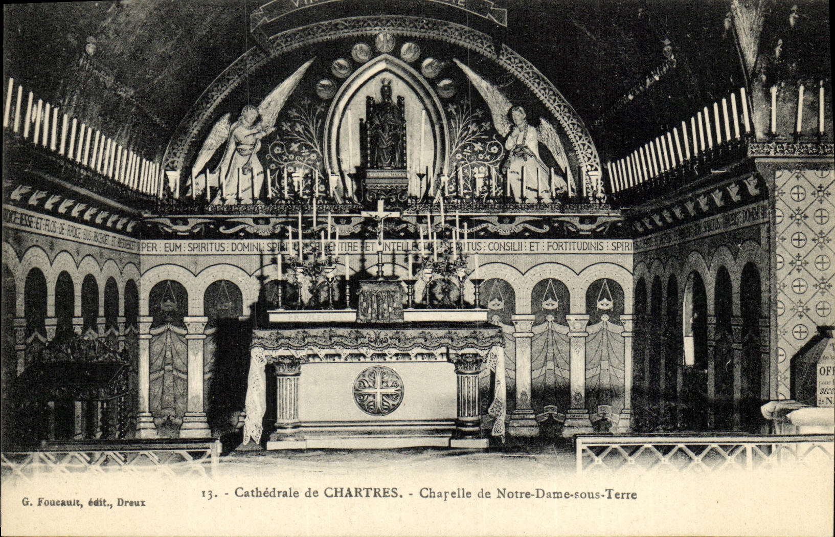 CPA Cathedrale de Chartres Chapelle du Notre Dame Sous Terre