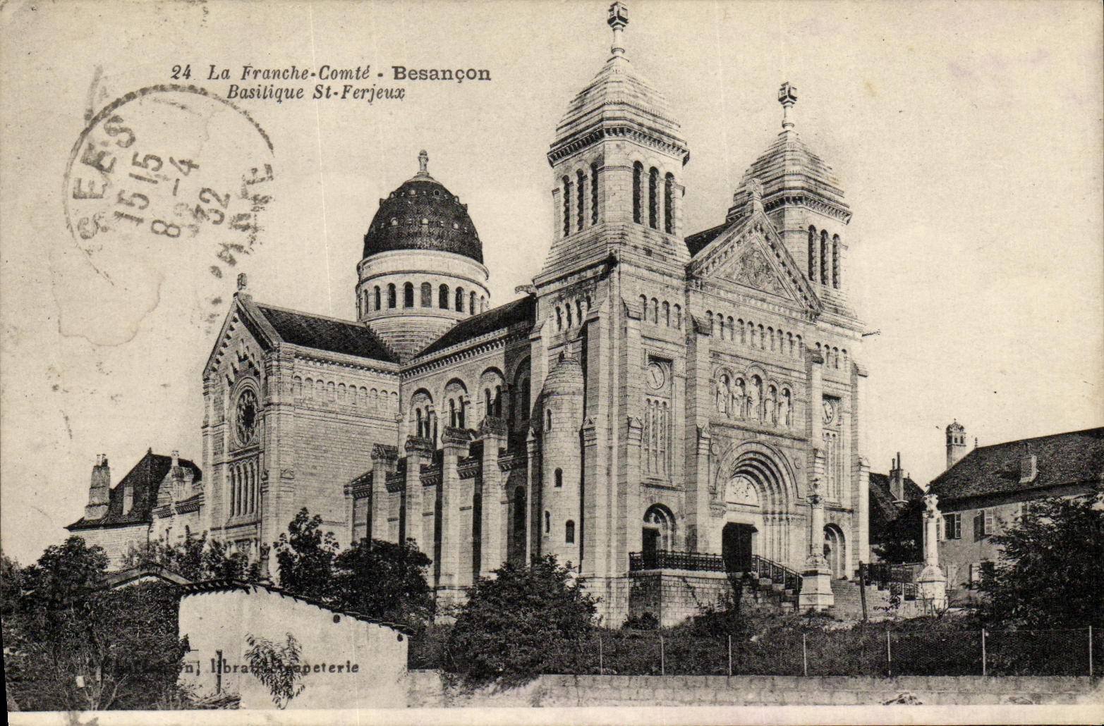 CPA Besancon La Franche Basilique St Ferjeux