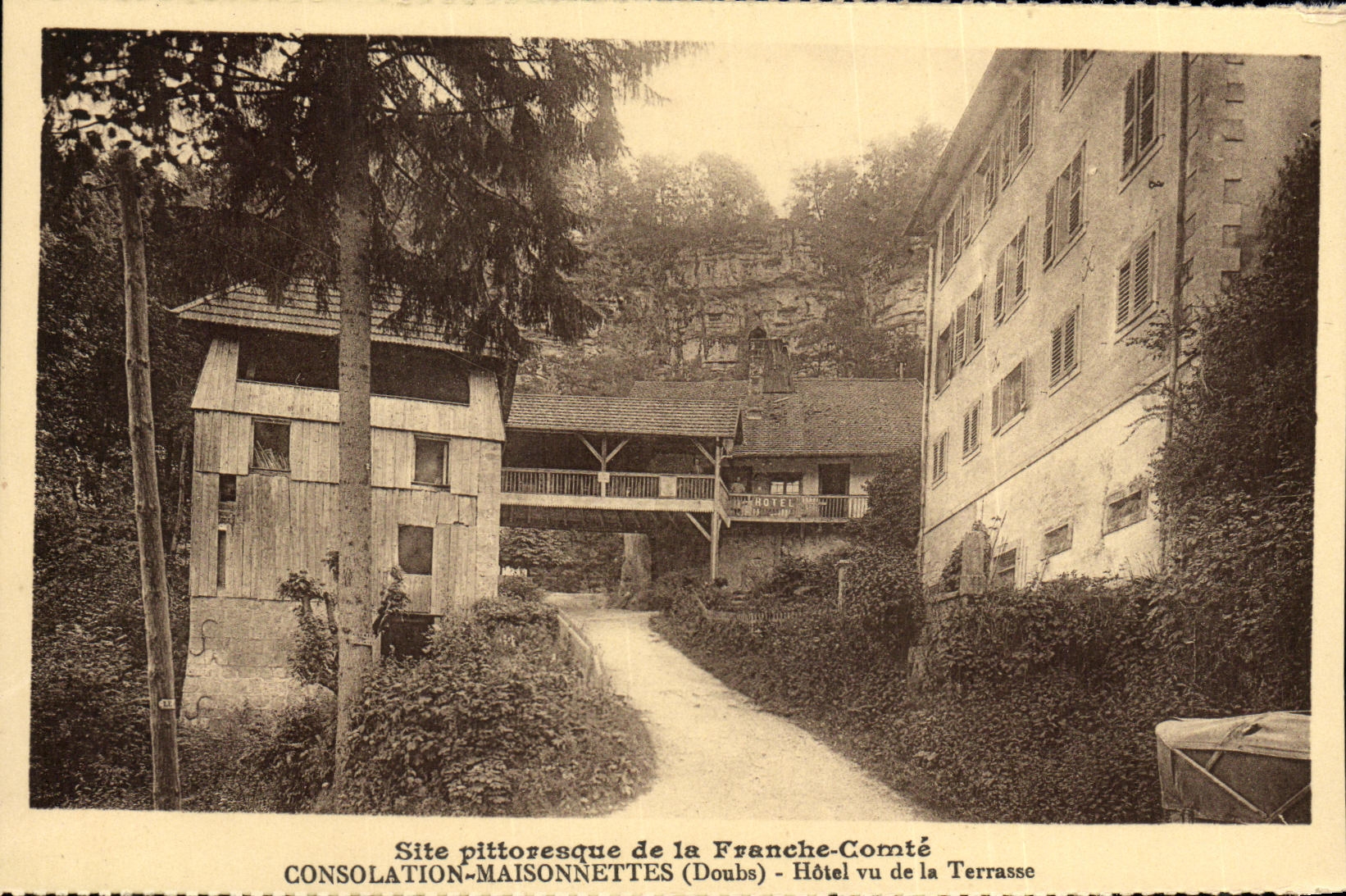 CPA Consolation Maisonnettes Hotel Vu de La Terrasse