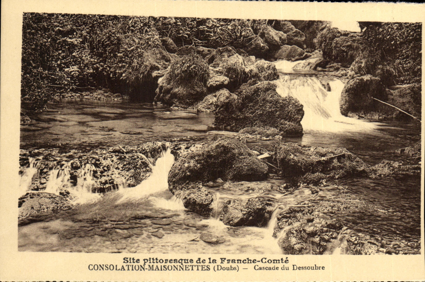 CPA Consolation Maisonnettes Cascade du Dessoubre